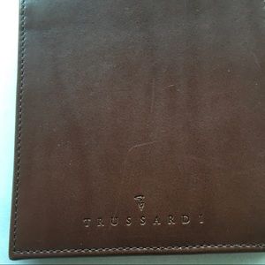 Trussardi calfskin leather Men BiFold Wallet